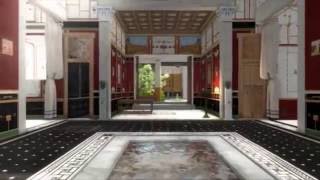 Walk around in a 3D splendid house from the ancient Pompeii [upl. by Nolham]