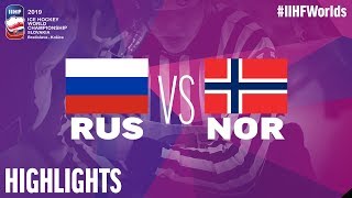 Russia vs Norway  Highlights  2019 IIHF Ice Hockey World Championship [upl. by Nnylrahc]