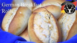 Authentic German Rolls  Brötchen  Schrippen 🫓 ✪ MyGermanRecipes [upl. by Bushore364]