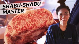 Chef Mako Okano Serves the Worlds Only ShabuShabu Omakase — Omakase [upl. by Hteboj454]