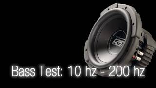 Bass Test10 hz  200 hz Sound Only Subwoofer [upl. by Atinid]