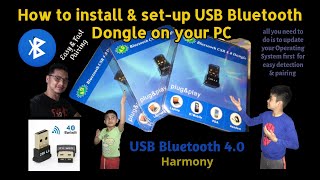 CSR 40 USB Bluetooth Dongle Setup [upl. by Casmey206]