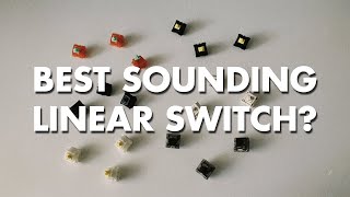 BEST SOUNDING LINEAR SWITCH COMPARISON Blind Test Gateron Ink NovelKeys Cream C3 Tangerine amp more [upl. by Ardeid]