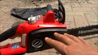 Homelite 16 Inch Electric Chainsaw Review12 Amp [upl. by Albertina193]