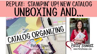 Stampin UP Unboxing and Catalog Organizing 2023 2024 [upl. by Anael]