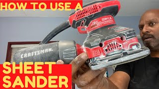 HOW to USE A SHEET SANDER [upl. by Orual]