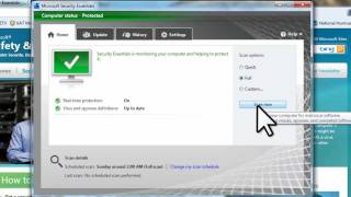 Microsoft Security Essentials  Free AntiVirus for Windows Tutorial [upl. by Onibas]