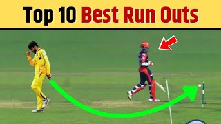 Top 10 unbelievable run outs in cricket history [upl. by Yelsnit]