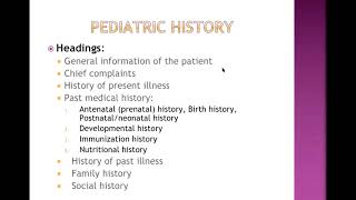 Pediatrics history and physical examination [upl. by Amary]