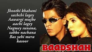 Baadshah O Baadshah HD VIDEO  Shahrukh Khan amp Twinkle Khanna  Baadshah 90s Bollywood Hindi Song [upl. by Adnuahsal]