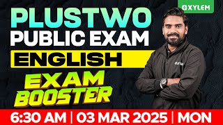 Plus Two Public Exam English  Exam Booster  Xylem Plus Two [upl. by Alrich]