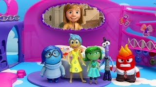 New Disneys Inside Out HeadQuarters Surprise Memory Eggs with Play Doh Chocolate Toy Eggs [upl. by Fabriane993]