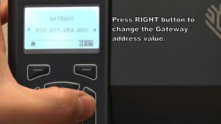 Zebra printer ZT230 How to change IP setting front menu  DIY [upl. by Gerger547]