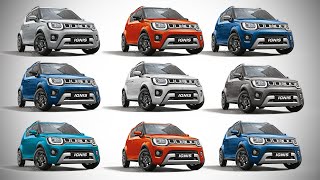 2020 Maruti Suzuki Ignis BS6  All Colour Options  Images  AUTOBICS [upl. by Airetas]