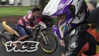 The Indonesian Teenagers Competing in Illegal Drag Races [upl. by Lehet]