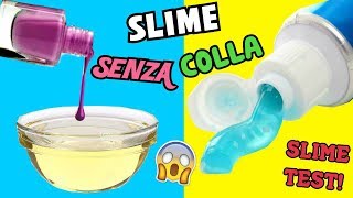 5 SLIME SENZA COLLA RICETTE SUGGERITE DA VOI SLIME TEST Iolanda Sweets [upl. by Belloir]