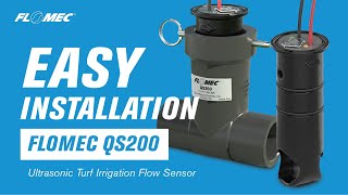 FLOMEC QS200 Ultrasonic Turf Irrigation Flow Sensor [upl. by Saref]