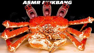 ASMR Living Giant jumbo King Crab mukbang seafood 🦀 살아있는 초대형 킹크랩 먹방 キングクラブ 帝王蟹 ปูยักษ์ [upl. by Lehsreh679]