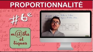 Appliquer une situation de proportionnalité 3  Sixième [upl. by Haleelahk]