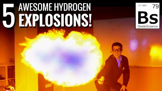 5 Awesome Hydrogen Explosions [upl. by Saeger]