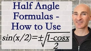 Half Angle Formulas  How to Use [upl. by Henghold]