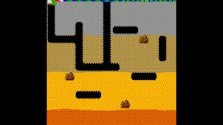 Arcade Game Dig Dug 1982 Namco [upl. by Arbma]