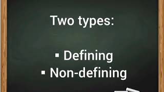 Relative Clauses  Defining and Nondefining [upl. by Alyson]