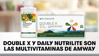 Double X™ y Daily Nutrilite™  Multivitaminas  Amway Español [upl. by Ednargel]