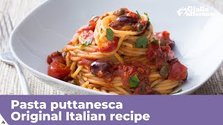 PASTA PUTTANESCA  Original Italian recipe [upl. by Rhianon239]