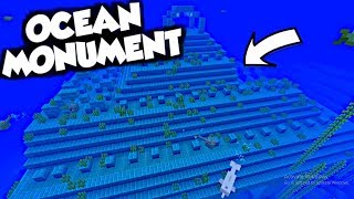 Minecraft Tutorial How to Find AND Clear an OCEAN MONUMENT [upl. by Adas]