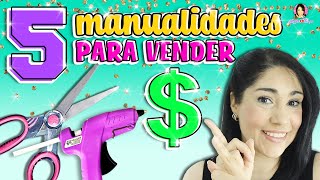 5 Manualidades que puedes ✂️ VENDER y GANAR DINERO 🤑 desde CASA  Marlene Campos [upl. by Root]