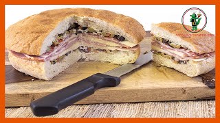 HOW TO MAKE NEW ORLEANS STYLE MUFFULETTA BETTER THAN CENTRAL GROCERY EASY VIDEO RECIPE [upl. by Delores]