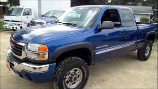 2003 GMC SIERRA 2500HD Start up walk around tour and review [upl. by Adnahcal580]