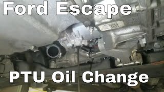 20132019 Ford Escape PTU Power Transfer Unit Oil Change [upl. by Niryt]