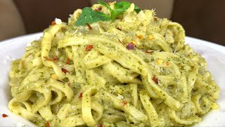 CREAMY PESTO PASTA RECIPE [upl. by Galatea]