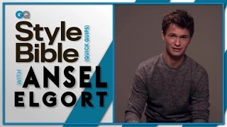 Actor Ansel Elgort on His Greatest Style Influence – Style Bible  Style  GQ [upl. by Ynohtona]