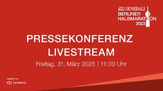 GENERALI BERLINER HALBMARATHON 2023 Press Conference [upl. by Eetse517]