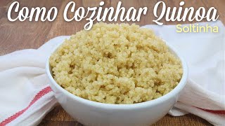 COMO COZINHAR QUINOA CORRETAMENTE Soltinha  Menu de Nutri [upl. by Anselmo]