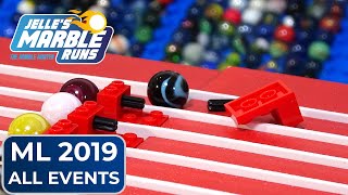 Marble Race Marble League 2019 All Events [upl. by Duleba483]