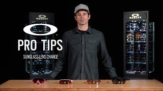 Sunglass Lens Change  OAKLEY PRO TIPS [upl. by Manny]