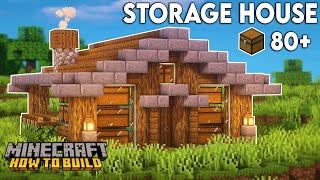 Minecraft How to Build a Storage House [upl. by Odraleba824]