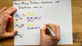 Atomic Notation How Many Protons Neutrons and Electrons are in [upl. by Harhay12]