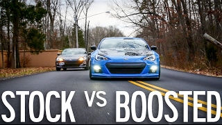 Stock FRS vs Supercharged BRZ [upl. by Bullock]