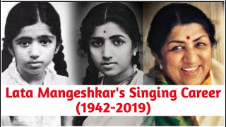 Lata Mangeshkars Singing Career 19422019  MUZIX [upl. by Stace]