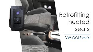 Retrofitting heated seats ll VW Golf MK4 [upl. by Daune]