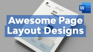 Make Awesome Page Layout Designs in Microsoft Word [upl. by Stephania]