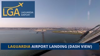 Landing on Runway 22 in LaGuardia Airport [upl. by Ahsinet]