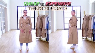 TRENCH COATS  Cheap vs Expensive [upl. by Tasia731]