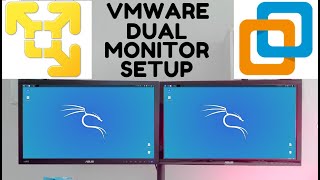 VMware Workstation Pro and Player dual  multi monitor setup with Kali Linux 2020x on Windows 10 [upl. by Enohpets]