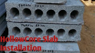 HollowCore Slab Precast slab Installation step by step [upl. by Atinna]